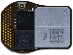 H1 chip showing components on it