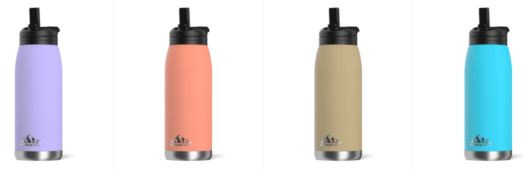 A random assortment of colors available for the HydraPeaks