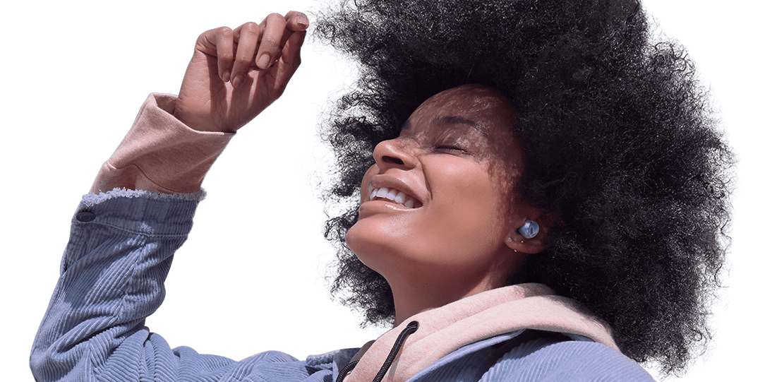 Galaxy Bud Pros in ear for reference