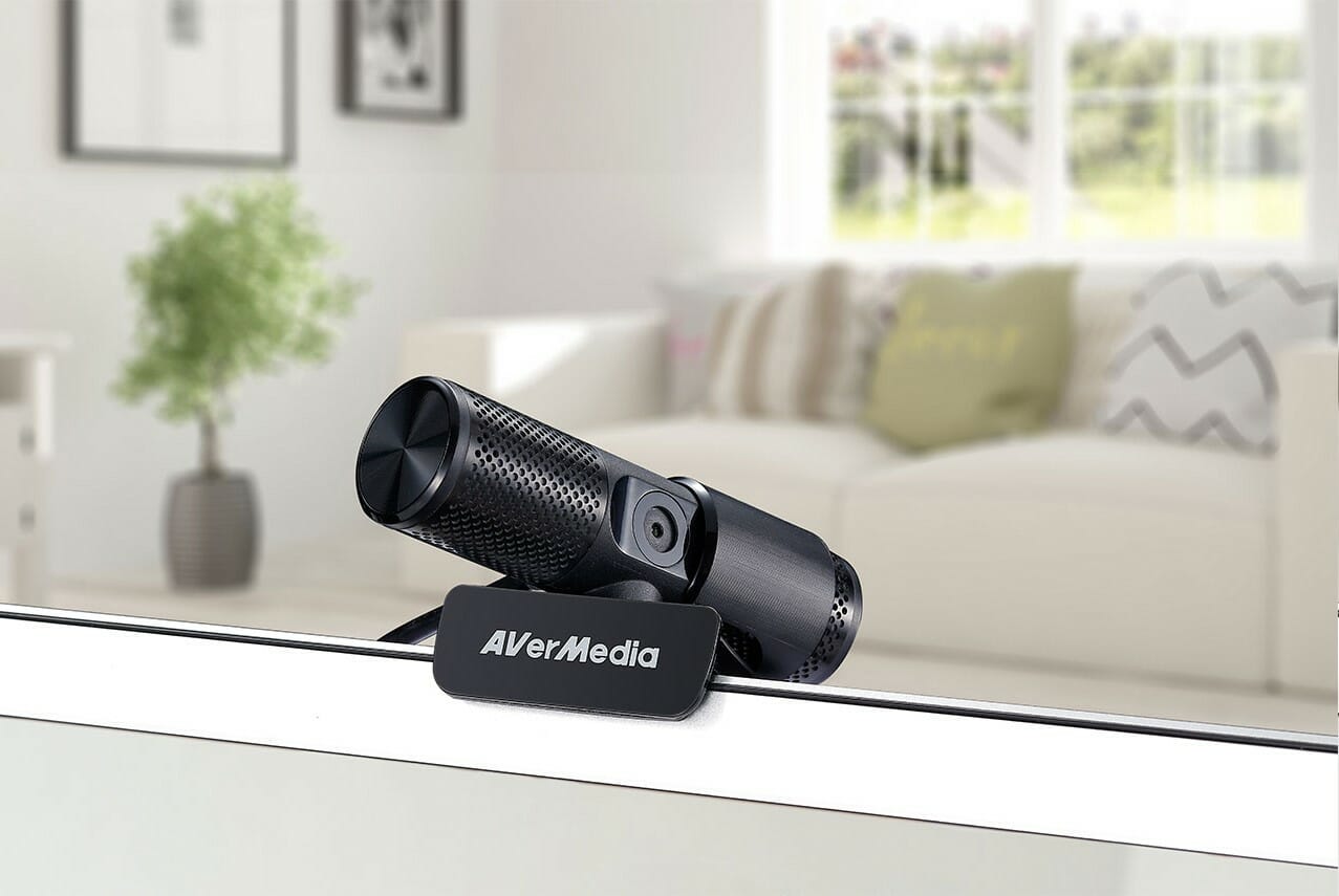 AverMedia rotated to be used as a mic