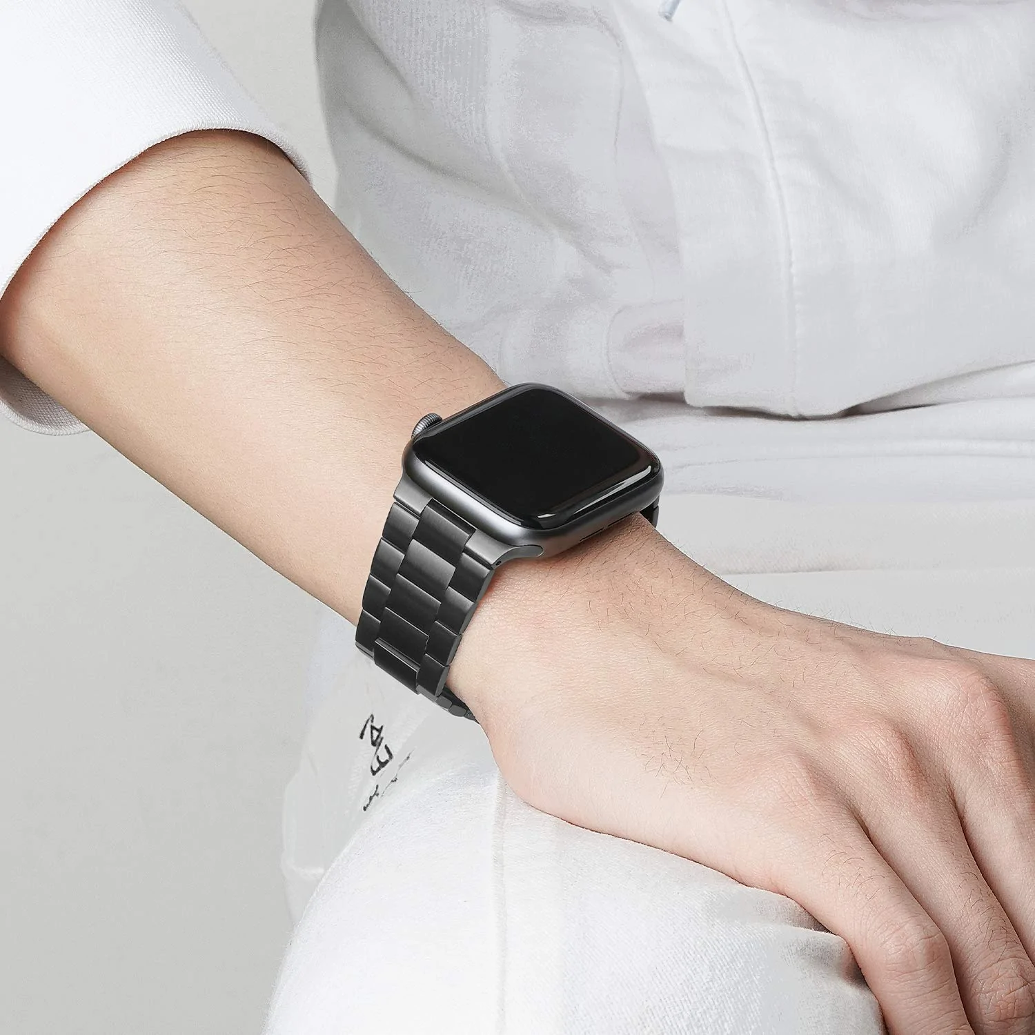 Stainless Steel Apple Watch Band 45mm by iiteeology