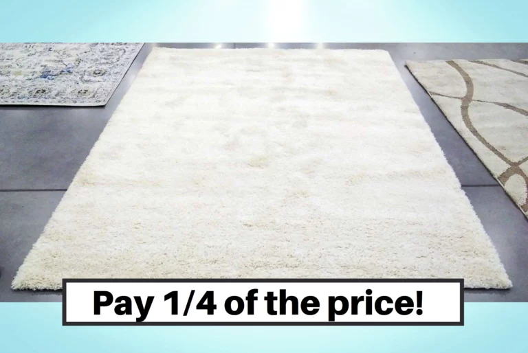 How to get an area shag rug discounted: way less than retail!