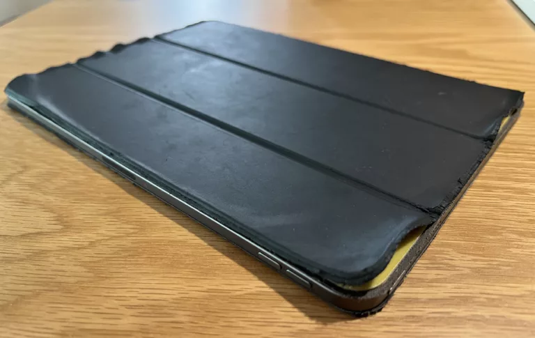 My old cheap case, which was peeling apart