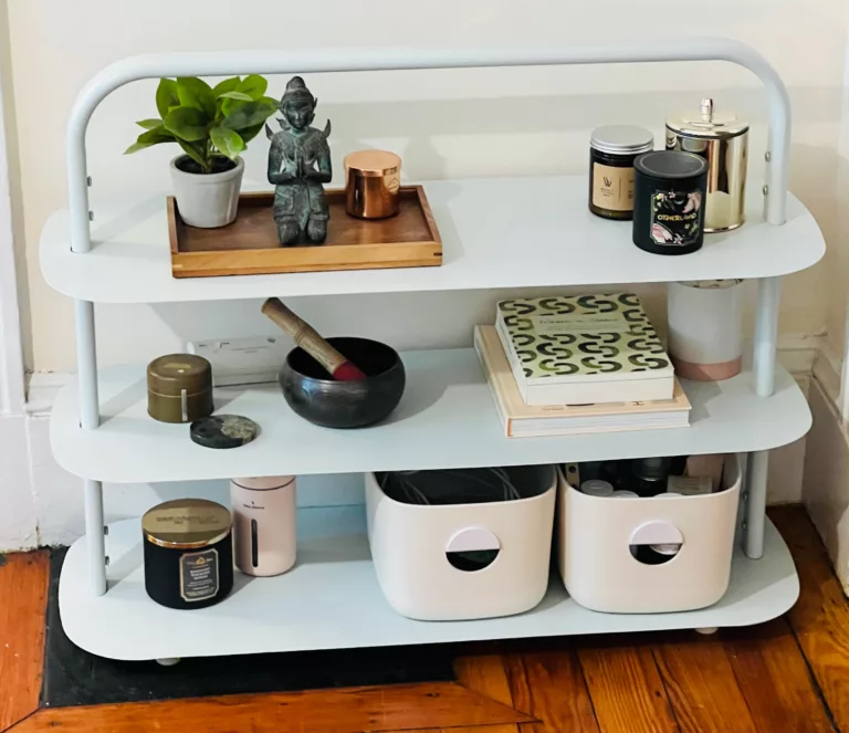 Open Spaces rack as set up in my apartment